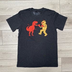 ROBOT BOXING DINOSAUR TEE SHIRT